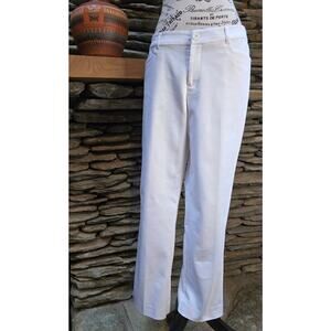 Christopher & Banks White Straight Leg Pants